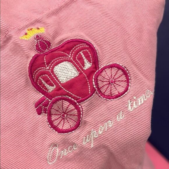 William Sonoma Fairytale Pink Apron with Princess Embroidered Carriage - Picture 11 of 12